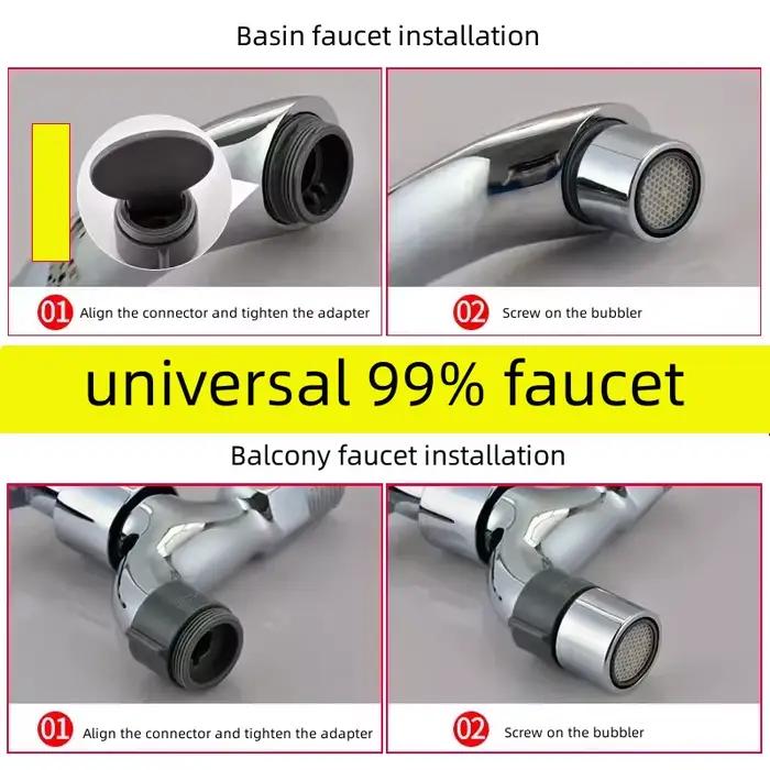 Adaptateur de robinet, connecteur de filetage ABS