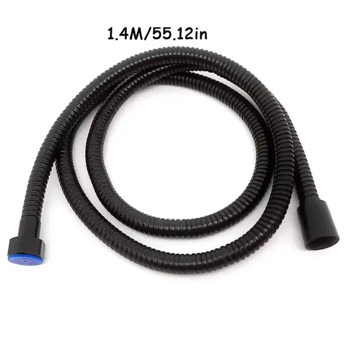 Tuyau nouveau tuyau d'arrosage tuyau d'eau de jardin Flexible SUS304 tuyaux de douche noir accessoires salle de bains 1.5/2M Extension extensible