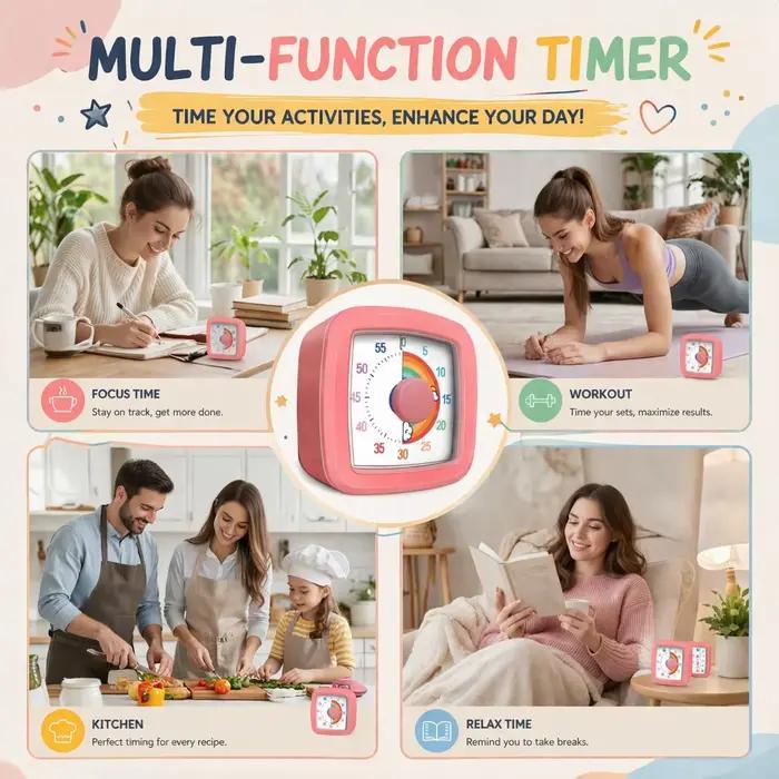 Minuteur visuel scolaire pour enfants avec veilleuse
