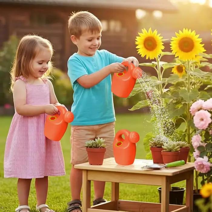 Arrosoir portable léger pour enfants avec poignée confortable