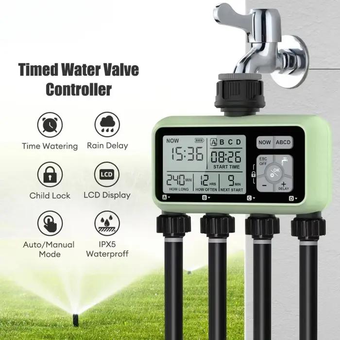 Programmateur d'arrosage automatique numérique intelligent pour jardin