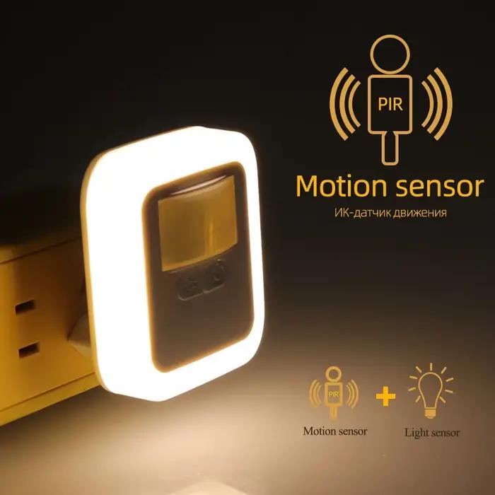 LED veilleuse capteur de son de mouvement lumières chambre décor lampe réglage de la luminosité intelligente maison escalier décoratif lampes de nuit