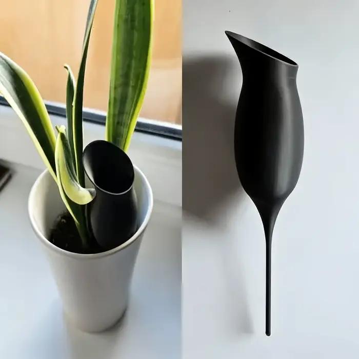 Système d'auto-arrosage pour verres à vin : Alimentation racinaire par osmose lente. Résine PLA. Pour les plantes