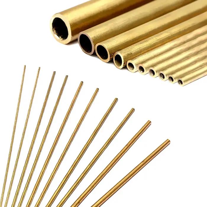 Diamètre du Tube en laiton 2/3/4/5/6/7/8/9/10/11/12/13/14/15mm longueur 300mm 0.5mm tube rond tige en laiton outil de coupe de modélisation