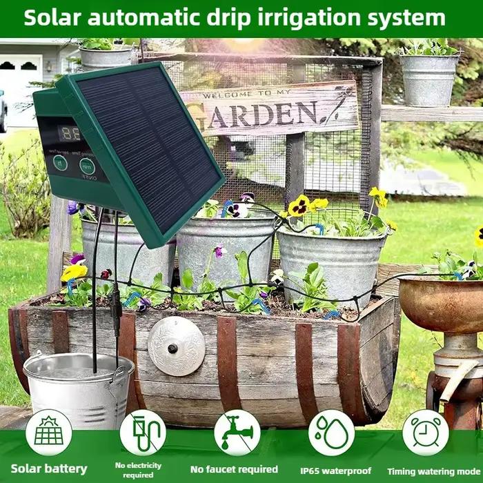 Système d'irrigation solaire pour jardin balcon Irrigation goutte