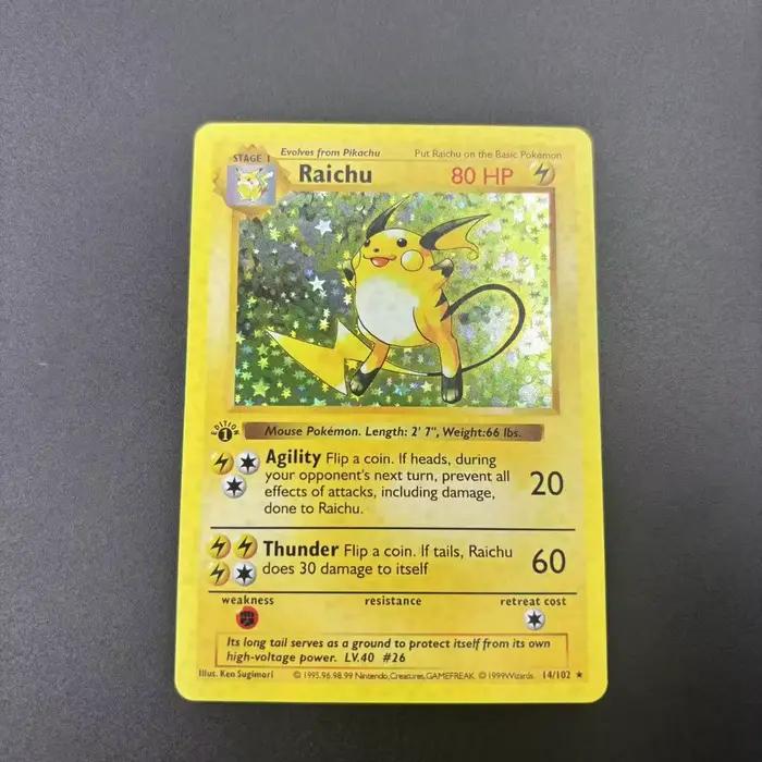 Cartes de collection DIY 1999 1ère ÉDITION – Cartes individuelles faites maison, jeu classique, cartes d'anime, cadeau, jouet