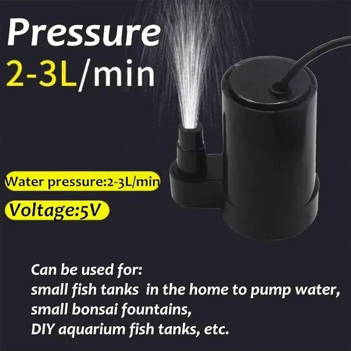1 pièces DC 3-5V USB Micro Mini pompe à eau Submersible