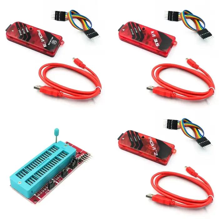 Programmeur PICKit2 PICKIT3 PICKit3.5 + PIC ICD2 PICKit 2 PICKIT 3 PICKIT 3.5, adaptateur de programmation, siège de programmeur universel