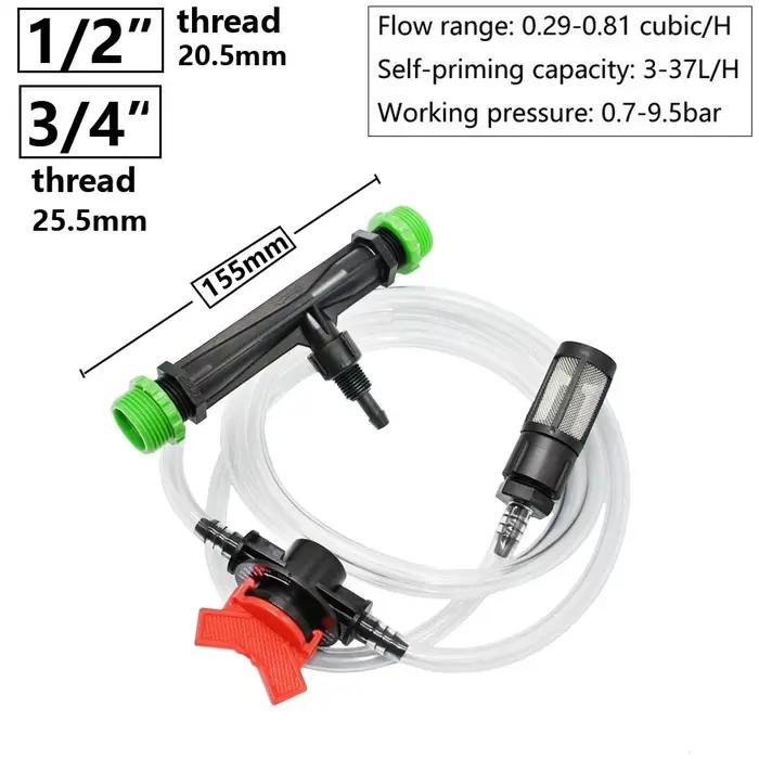 Système d'engrais Venturi Taille G1/2 G3/4 G1 G1.5 Kit d'arrosage intelligent pour jardiniers amélioration croissance plantes occasionnels professionnels
