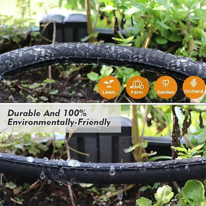 Tuyau de trempage plat noir 25 pieds/50 pieds/75 pieds