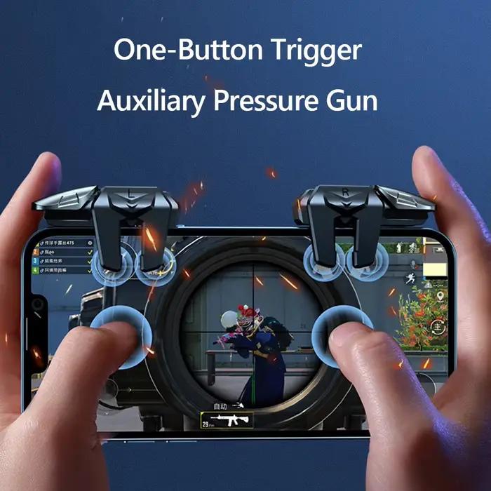 Manette de jeu G21 à 6 doigts pour PUBG, contrôleur de jeu mobile, joystick de certes, contrôleur de bouton de tir pour mobile PUBG, 1 paire