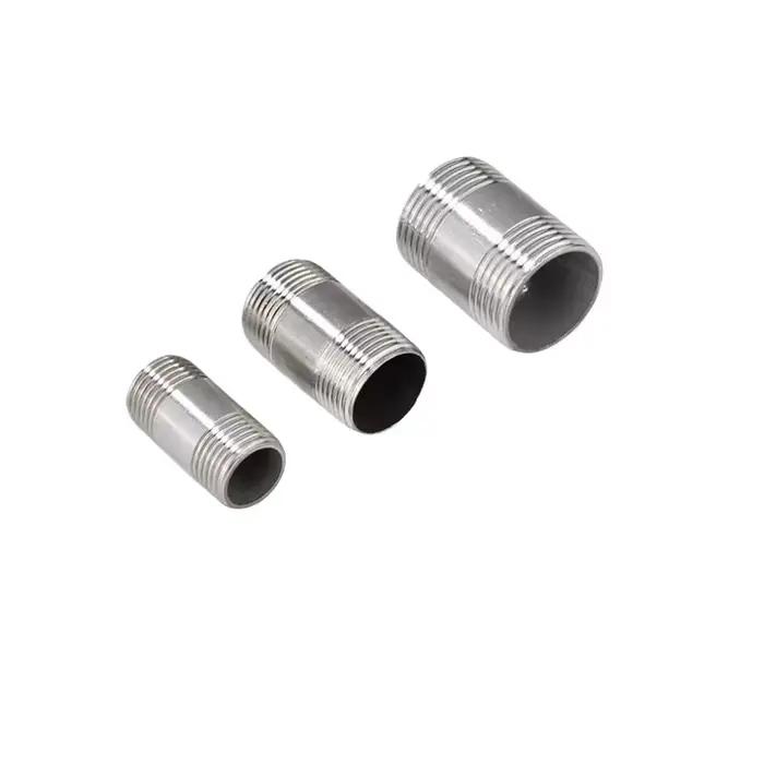 Tétine ronde mâle courte 1/8 "1/4" 3/8 "1/2" - 4 "NPT BSPT