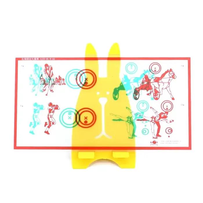 Appareil d'entraînement visuel pour l'insuffisance de convergence, thérapie tranaglyphique rouge/verte fixe, cartes d'entraînement stéréo, correction visuelle