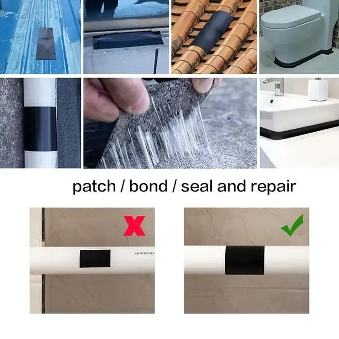 Ruban de réparation de fuite en PVC ultra durable et super résistant - Solution hermétique