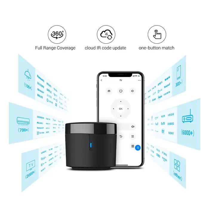 Télécommande IR originale Broadlink RM4 Mini Wifi, contrôleur universel, commutateur intelligent, capteur HTS2 pour Alexa Google Home Assistant