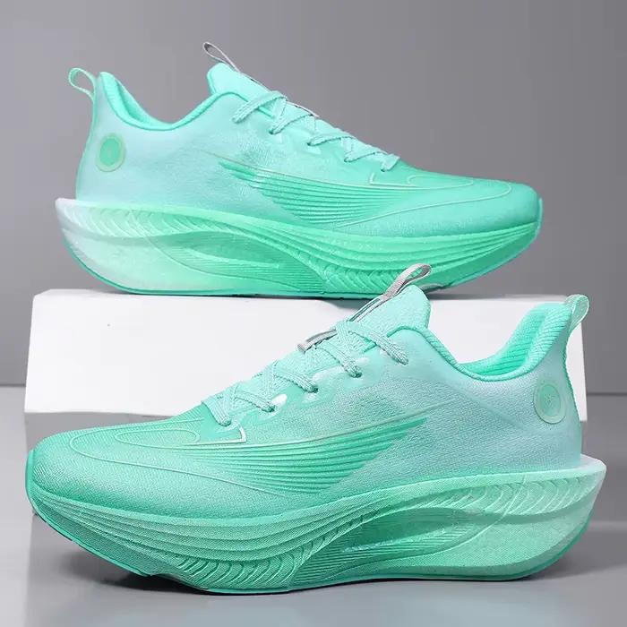 Chaussures de course professionnelles pour marathon, légères, respirantes, amortissantes, anti-chocs, antidérapantes, pour hommes et femmes
