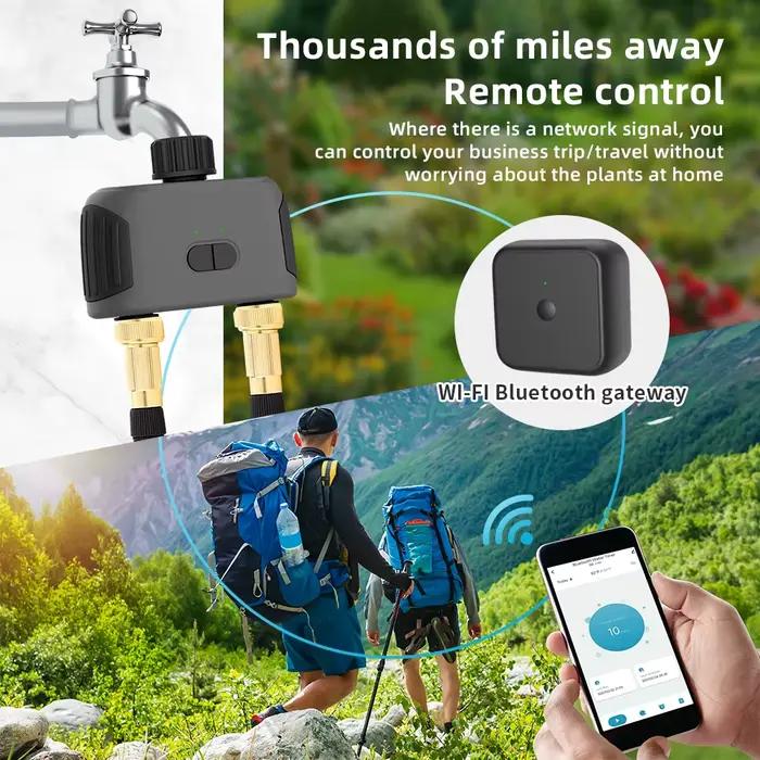 Programmateur d'arrosage automatique avec Wi-Fi et intégration Alexa pour jardiniers actifs et amateurs de technologie de jardinage高级管理员,请帮我将上面的HTML内容转换成中文,并确保描述中包含所有给定的功能,同时保持描述的吸引力和说服力。不要添加任何未列出的特性或功能。请遵循原始HTML结构,并在最后一行添加一个以“###标题###”开头的产品优化SEO长尾标题,至少包含14个单词,丰富关键词(材料、类型、风格、用途、场合),吸引人且可读性强,不包括价格、产地