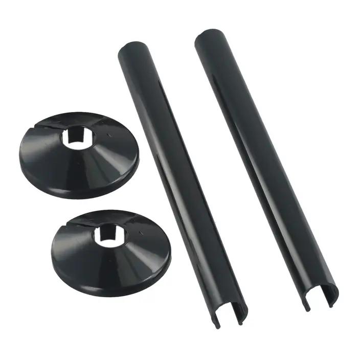 Paquet de 2 couvercles de tuyaux de radiateur avec colliers