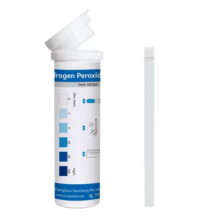 Bandes de test pour l'eau au peroxyde d'hydrogène H2O2 0-100Mg/L pour piscine