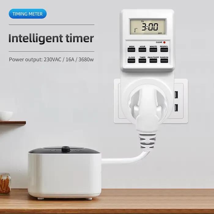 Prise de minuterie numérique électronique 24 heures