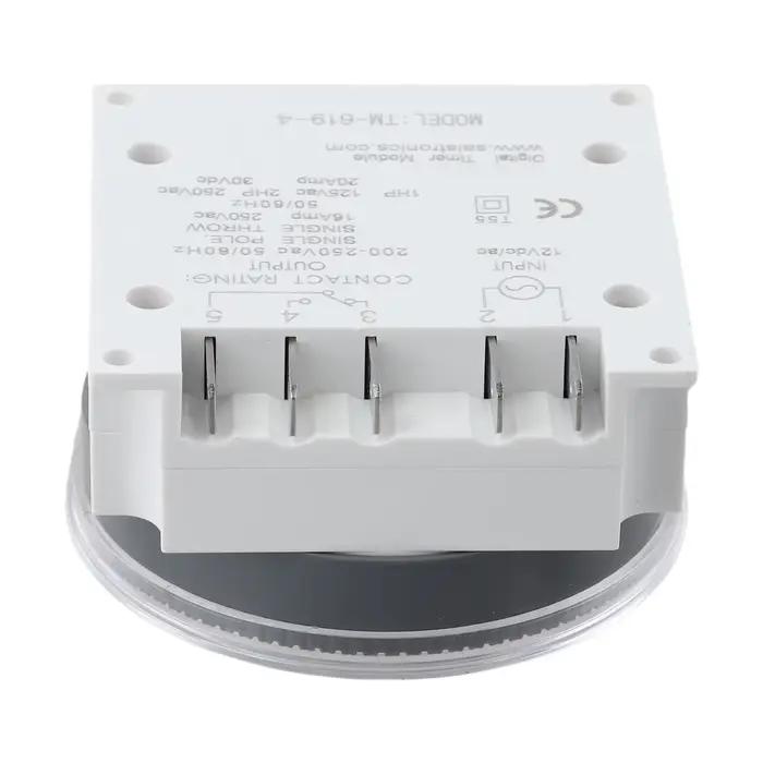 Minuteur programmable intelligent TM619 à 7 jours avec 16 programmes marche/arrêt