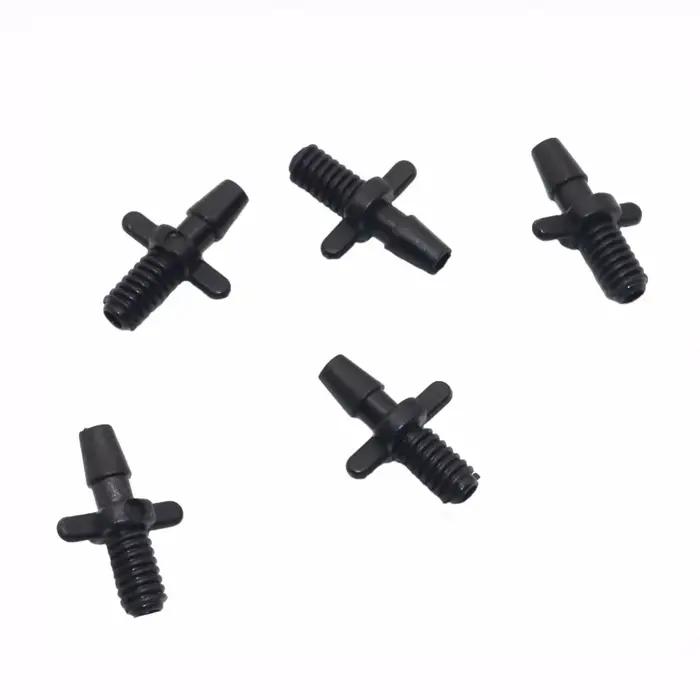 Connecteurs barbelés pour tuyau de jardin 3/5mm filetage 5mm double voie 50 pièces pour irrigation paysagère et balconnement