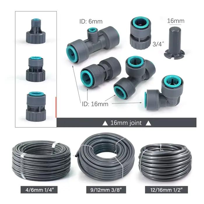 Raccords de tubes à connecteur rapide pour tuyau d'arrosage