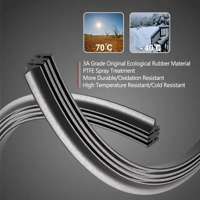 Essuie-glaces Premium pour Land Rover Defender L663 2019-2025 Toutes saisons Anti-usure Installation facile