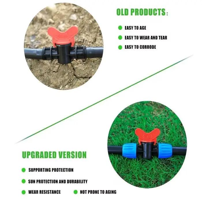 Vanne d'arrêt pour irrigation goutte à goutte 16 mm