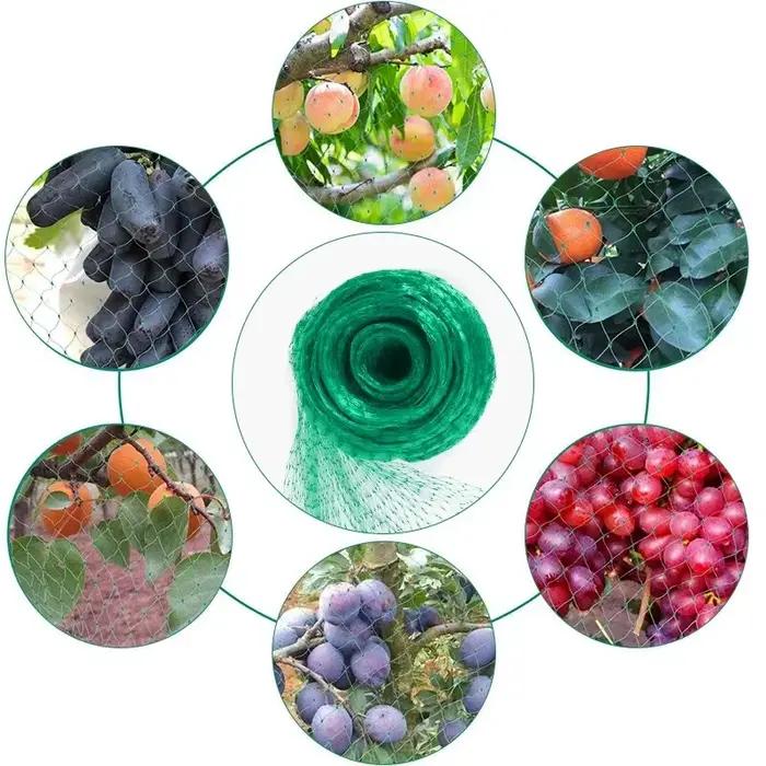Filet de jardin en maille tissée verte pour la protection des plantes fruits fleurs arbres clôture extensible durable arrêt oiseaux cerfs animaux