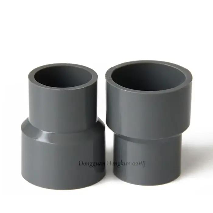 Raccord réducteur droit en PVC 20/25/32/40/50/63/75/90/110/125/160/200mm pour tuyau d'eau