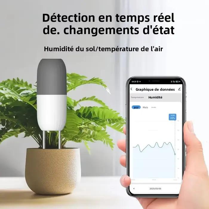 Haozee Tuya WIFI capteur de sol détecteur intelligent de température et d'humidité moniteur