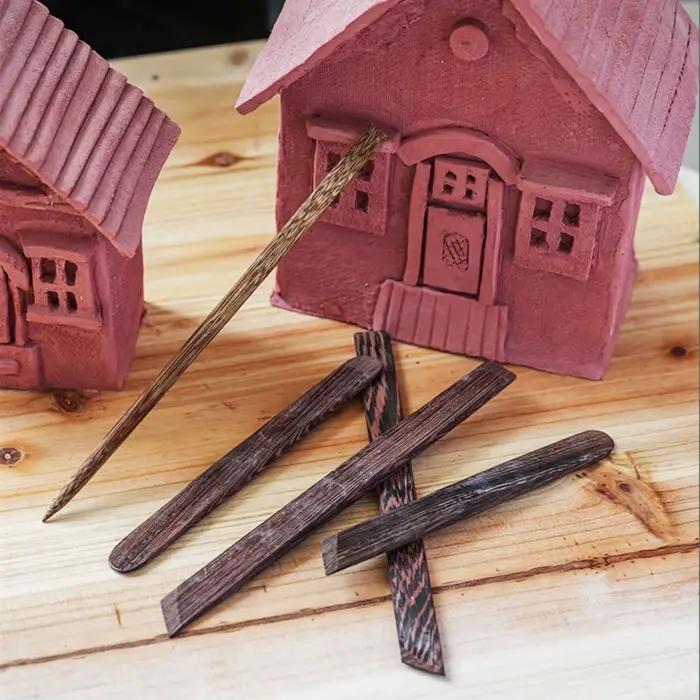 Outil de sculpture en argile jetable, poterie en bois, céramique, bricolage automobile pour les amoureux, moulage, polissage, moulage en saillie, artisanat, fournitures exécutives