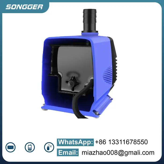 Pompe Submersible Silencieuse 220V pour Aquarium Circulation d'Eau Aspiration Latérale Petit Format Arbre en Céramique et Acier 35W-150W