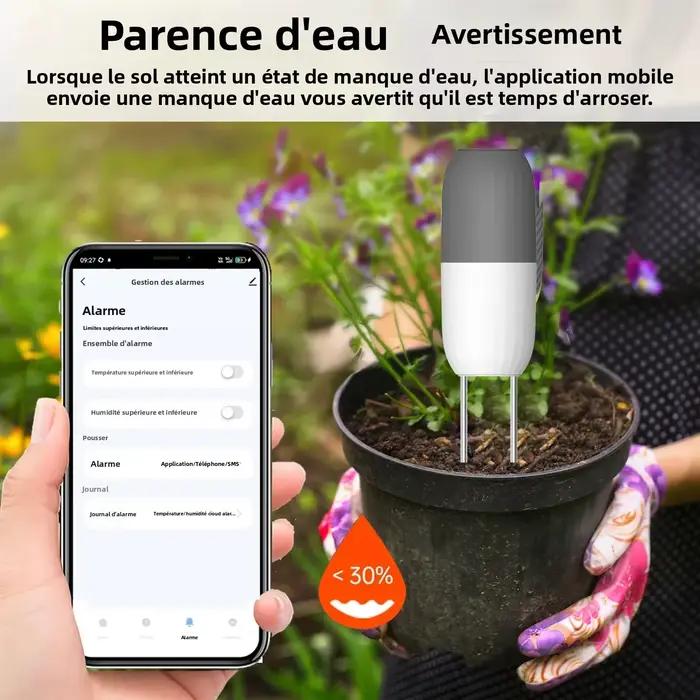Haozee Tuya WIFI capteur de sol détecteur intelligent de température et d'humidité moniteur