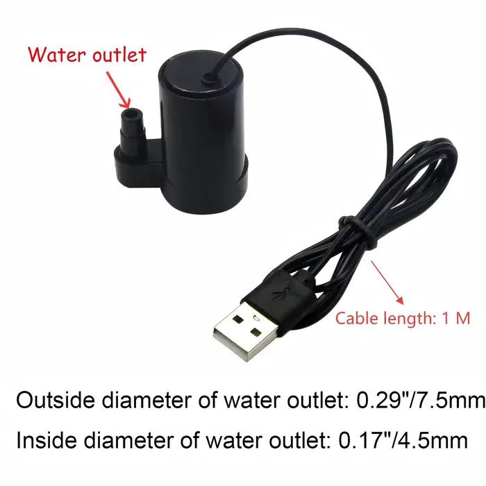 1 pièces DC 3-5V USB Micro Mini pompe à eau Submersible