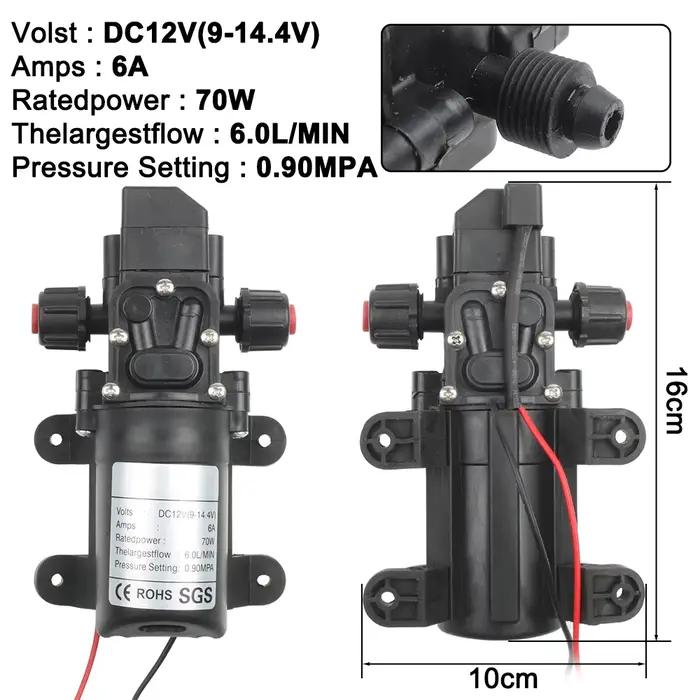 Pompe à DiaphLeurs me Auto-Amorçante Haute Pression 6L/Min