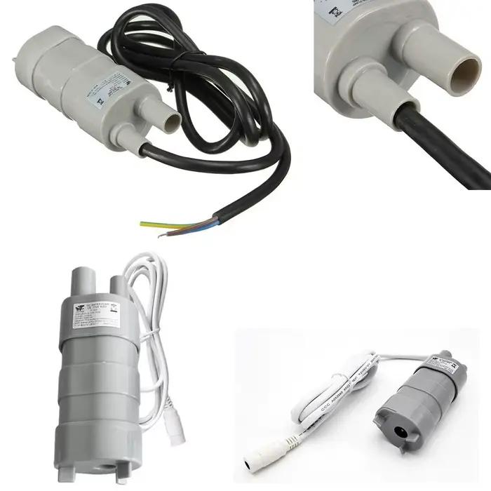 Pompe à eau SubSN pour bain d'aquarium, pompe à moteur, DC 12V, 24V, 600L, H