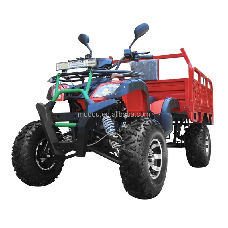 Quad agricole automatique CVT 200cc avec transmission par arbre, véhicule utilitaire agricole
