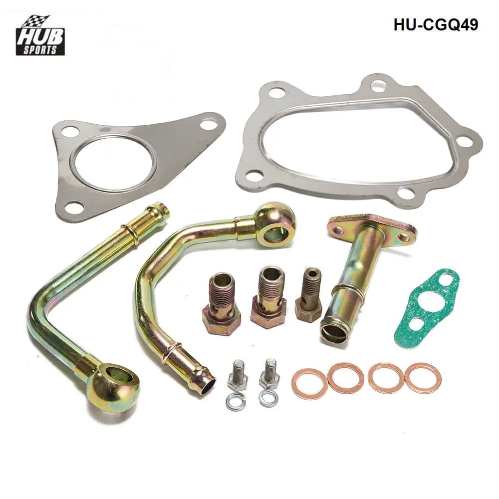 Kit d'installation d'huile/eau pour turbocompresseur Subaru EJ20 EJ25 TD05/TD06 HU-CGQ49