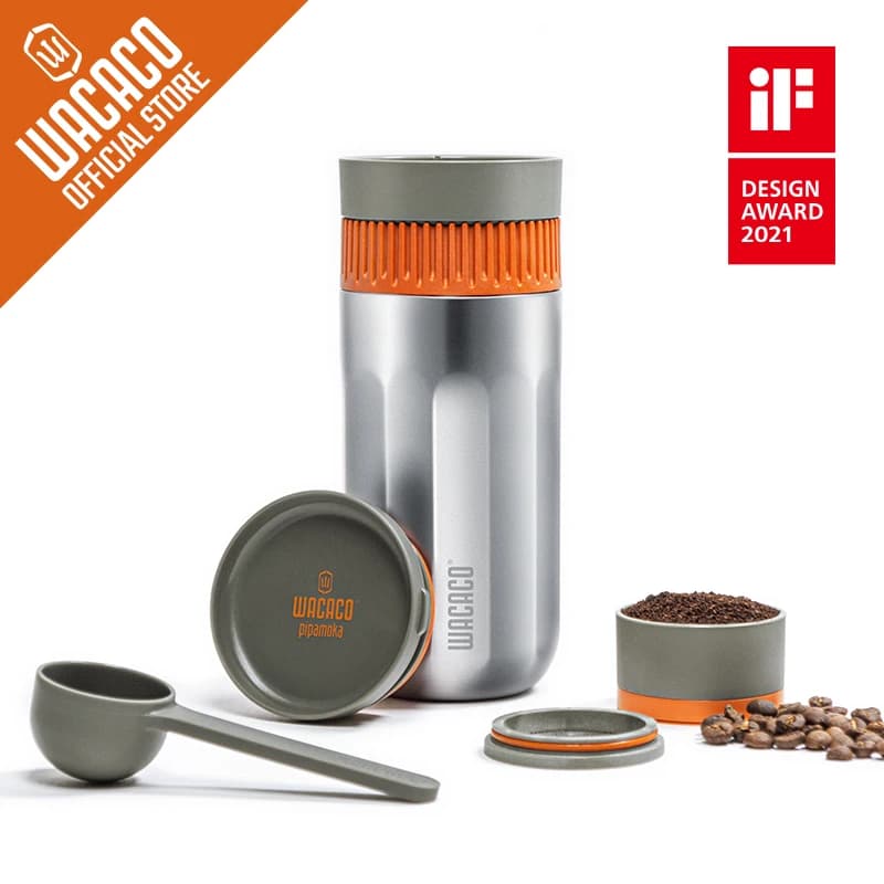 WACACO Pipamoka, cafetière portable tout-en-un sous vide, tasse de voyage isolée, cafetière alimenté