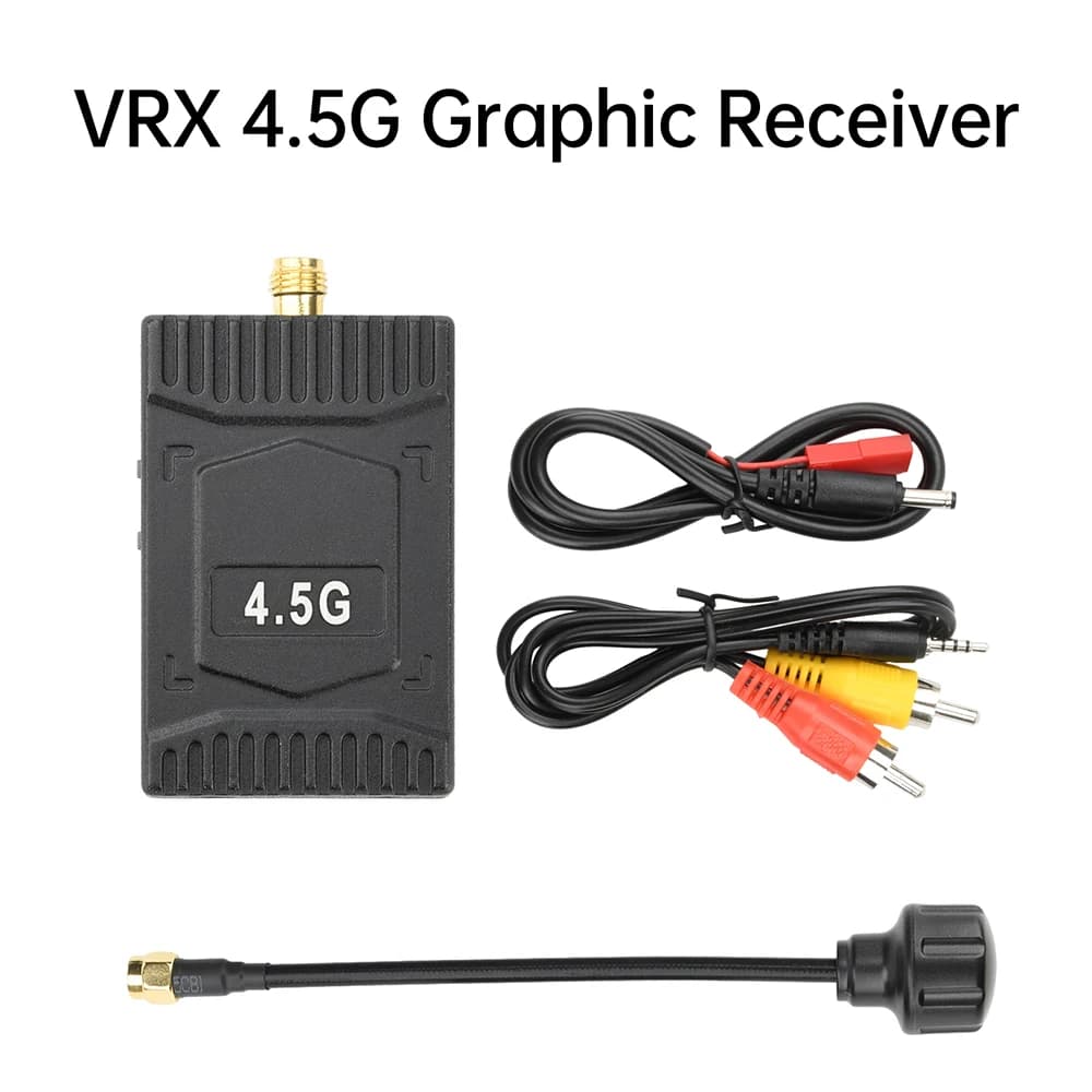 Émetteur et récepteur vidéo aérien 4.5G VTX/VRX avec antenne pour Drone RC FPV longue portée
