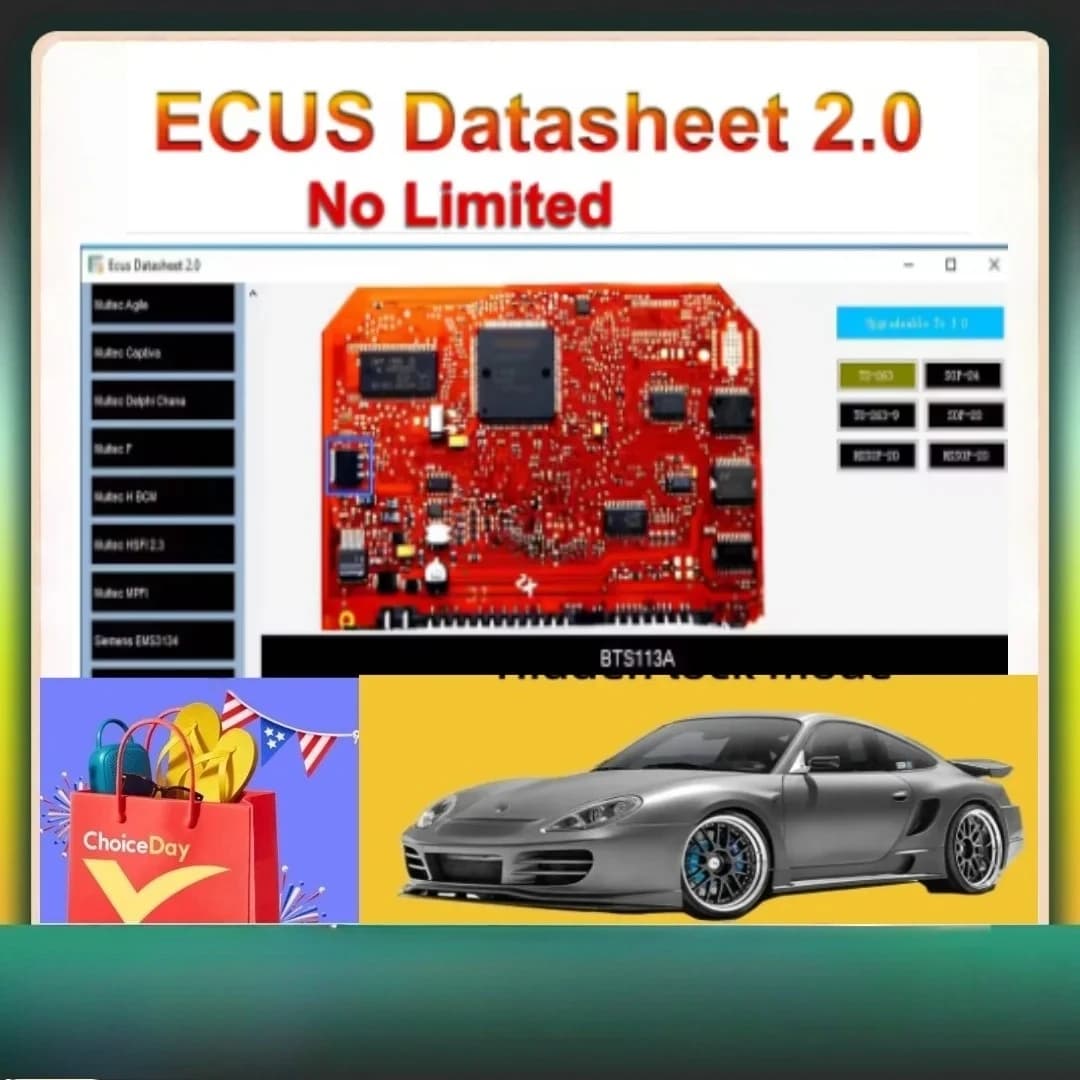 Feuille de données ECUS 2.0 Logiciels Schéma PCB Composants électroniques pour les ingénieurs automo