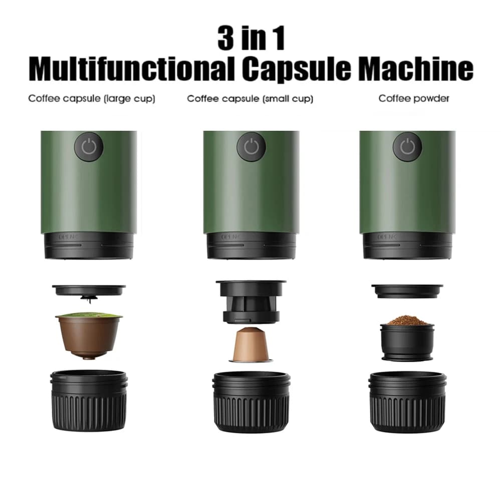 Machine à café expresso portable électrique iCafilas 3-en-1 pour voiture