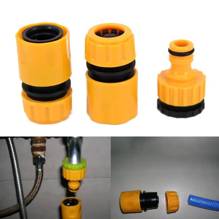 3 pièces 1/2 tuyau raccord ensemble jardin 4 branches tuyau d'eau connecteur rapide adaptateur nouve