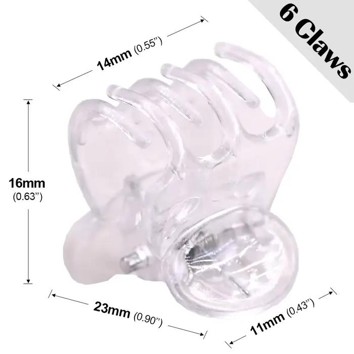 20-100 pièces Clips de plantes de jardin transparents en plastique transparent 6 griffes orchidée pi