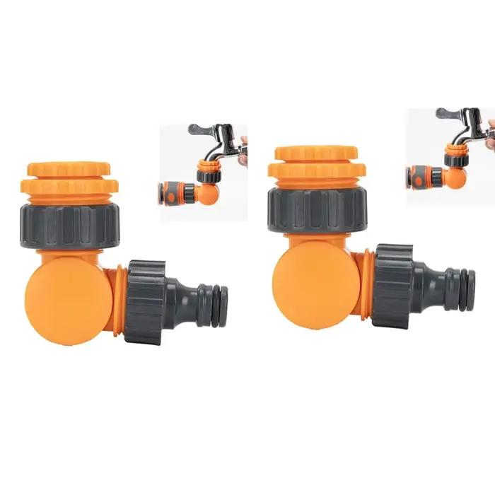 Adaptateur de robinet pour tuyau d'arrosage en cuir 360° rotation pivotante robuste pour jardinage facile sans enchevêtrement occasions spéciales jardiniers amateurs professionnels