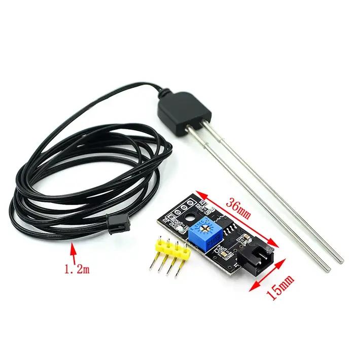 Module Capacitif de Capteur d'Humidité du Sol Module de Contrôle de Relais Affichage Numérique d'Humidité du Sol Arrosage Automatique Compatible avec Arduino Occasions Spéciales