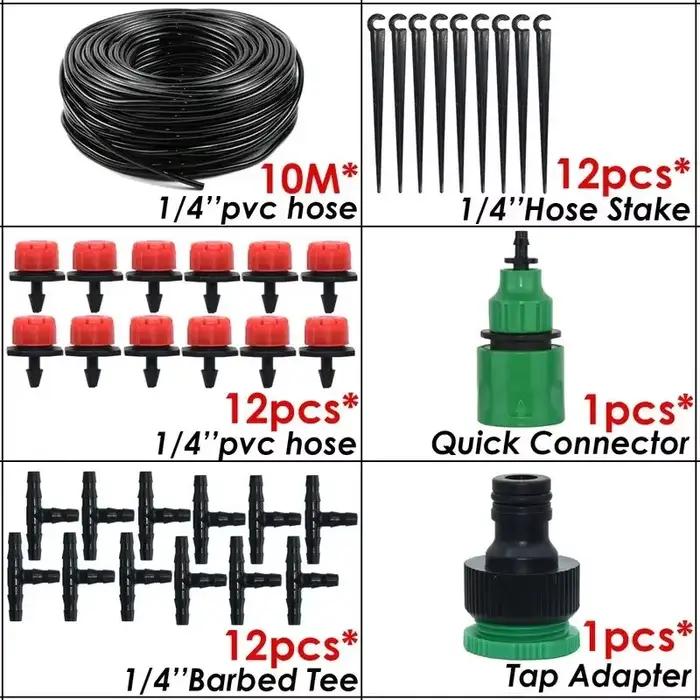 Système d'irrigation goutte à goutte, tuyau d'arrosage automatique, Micro Kits d'arrosage goutte à g