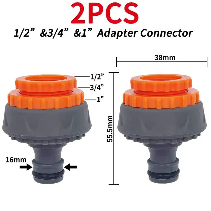 Adaptateurs de robinet de jardin, connecteurs rapides, 1/2 "3/4", séparateurs d'eau d'irrigation gou